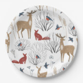 Magic Winter Wonderland Pappteller (Vorderseite)