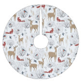 Magic Winter Wonderland Polyester Weihnachtsbaumdecke (Vorderseite)