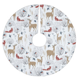 Magic Winter Wonderland Polyester Weihnachtsbaumdecke