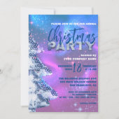 Magic Winter Wonderland Weihnachten Party Einladung (Vorderseite)