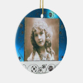 MAGIC WIRBEL FOTO TEMPLATE , Blue Saphir Keramik Ornament (Rechts)