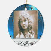 MAGIC WIRBEL FOTO TEMPLATE , Blue Saphir Keramik Ornament (Links)