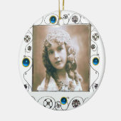 MAGIC WIRBEL FOTO TEMPLATE , Blue Saphir Keramikornament (Links)