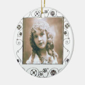 MAGIC WIRBEL FOTO TEMPLATE , Lila Amethyst Keramikornament (Links)