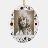 MAGIC WIRBEL FOTO TEMPLATE , Pink Red Ruby Keramikornament (Rechts)