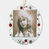 MAGIC WIRBEL FOTO TEMPLATE , Pink Red Ruby Keramikornament (Links)