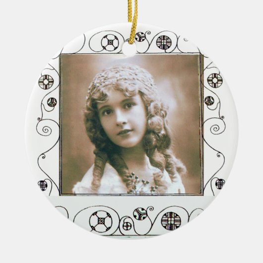 MAGIC WIRBEL FOTO TEMPLATE , Red Ruby Keramikornament (Vorne)