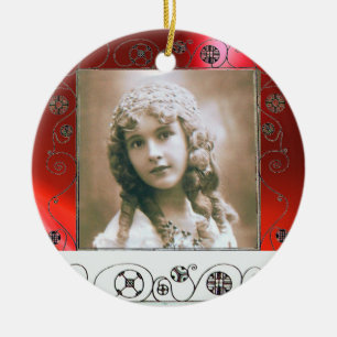MAGIC WIRBEL FOTO TEMPLATE , Red Ruby Keramikornament