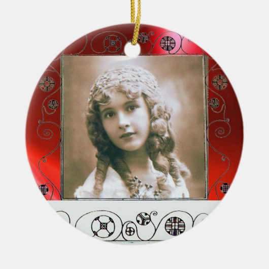 MAGIC WIRBEL FOTO TEMPLATE , Red Ruby Keramikornament (Vorne)