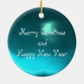 MAGIC WIRBEL FOTOVORLAGE, Blaues Aquamarine Keramik Ornament (Hinten)