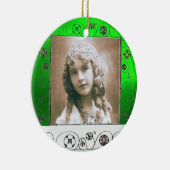 MAGIC WIRBEL FOTOVORLAGE, Green Emerald Keramikornament (Rechts)