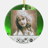 MAGIC WIRBEL FOTOVORLAGE, Green Emerald Keramikornament (Vorne)