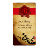 MAGIC WIRBEL PARCHMENT UND ROTES WAX SIEGEL MONOGR (Vorne)