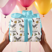 Magic Wizard Hexenschülerei Personalisiert Geschenkpapier