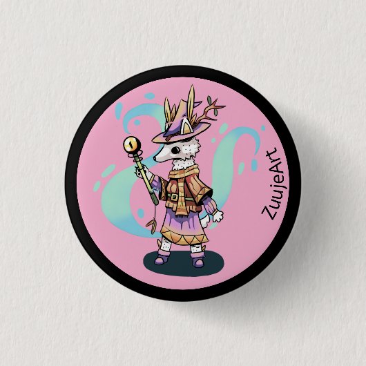 Magic wolf button (Vorderseite)
