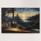 Magic Workshop Bench Über der Fantasy Bay Puzzle (Horizontal)