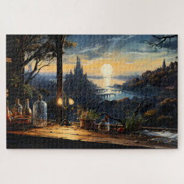 Magic Workshop Bench Über der Fantasy Bay Puzzle