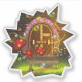 Magic World Open Fantasy Sticker Custom Cut (Vorderseite)