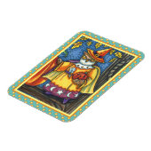MAGIC ZAUBER UND HALLOWEEN HOOTS, OWL WIZARD MAGNET (Linke Seite)