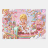 Magical 3D Cupid’s Valentine Gift Factory Scene Geschenkpapier Set (Vorderseite 3)