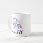 Magical AF | Einhorn Kaffeetasse (Vorderseite Links)