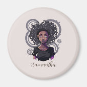 Magical Afro Woman Magnet (Vorne)