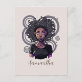Magical Afro Woman Postkarte (Vorderseite)