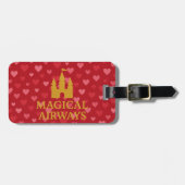 Magical Airways Herz Design Gepäckanhänger (Vorderseite horizontal)