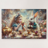 Magical Alice In Wonderland White Rabbit Puzzle (Horizontal)