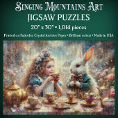 Magical Alice In Wonderland White Rabbit Puzzle
