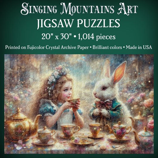 Magical Alice In Wonderland White Rabbit Puzzle