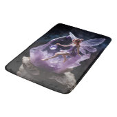 Magical Amethyst Fantasy Fairy Badematte (Schrägansicht)