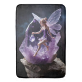 Magical Amethyst Fantasy Fairy Badematte (Vorderseite Vertikal)