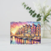 Magical Amsterdam Postkarte (Stehend Vorderseite)