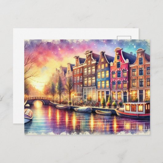 Magical Amsterdam Postkarte (Vorne/Hinten)