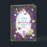 Magical and Enchanting Birthday mother Karte<br><div class="desc">Magical and whimiscal birthday greeting full of color,  characters.  See other categories Same Image.  Inside and outside designed heavily.

Some flowers and vines provide by Original graphics (c)Delightful-Doodles (Original Artwork-Koordinate für Flugsicherungen</div>