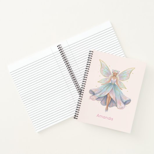 Magical Angel Fairy Pastel Colors Notizblock (Innenseite)