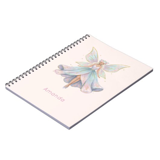 Magical Angel Fairy Pastel Colors Notizblock (Linke Seite)