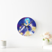 Magical anime star girl runde wanduhr (Zuhause)