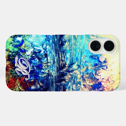 magical artistic ethereal Abstract Monogram Case-Mate iPhone Hülle (Rückseite (Horizontal))