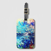 magical artistic ethereal Abstract Monogram Gepäckanhänger (Vorderseite Vertikal)