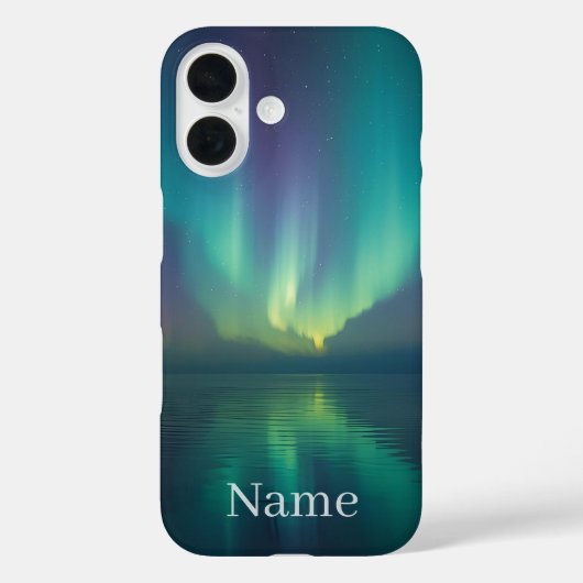 Magical Aurora Case – Custom Name Gift for Nature  (Rückseite)