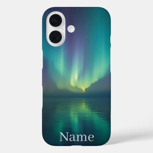 Magical Aurora Case - Individuelle Name-Geschenk f (Rückseite)