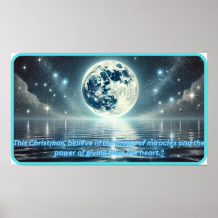 Magical Aurora Moonlight Poster