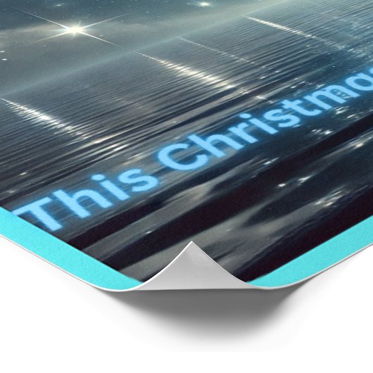 Magical Aurora Moonlight Poster (Ecke)