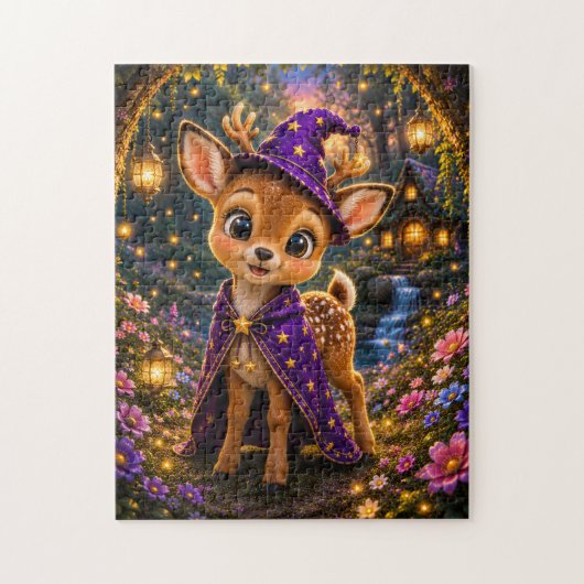 Magical Baby Deer Wizard Jigsaw Puzzle (Vertikal)