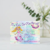 Magical Baby Mermaid ist da Postkarte (Stehend Vorderseite)