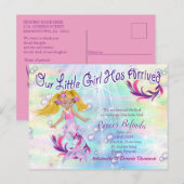 Magical Baby Mermaid ist da Postkarte (Vorne/Hinten)