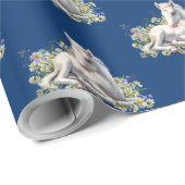 Magical Baby Unicorn Floral Geschenkpapier (Rolleneckpunkt)