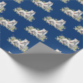 Magical Baby Unicorn Floral Geschenkpapier (Ecke)